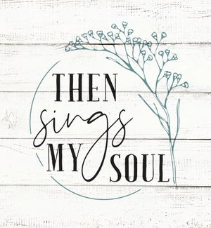 Then Sings My Soul Wreath Whitewash